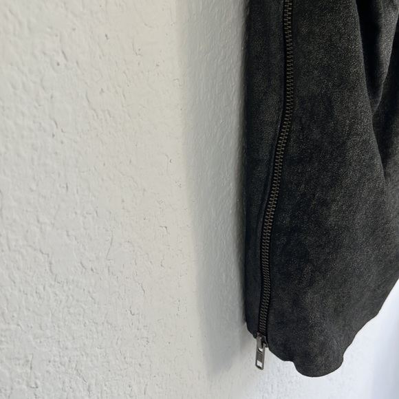 AllSaints Black Suede Luciano Dress US 2 - Picture 10 of 12